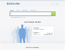 Tablet Screenshot of bizshark.com